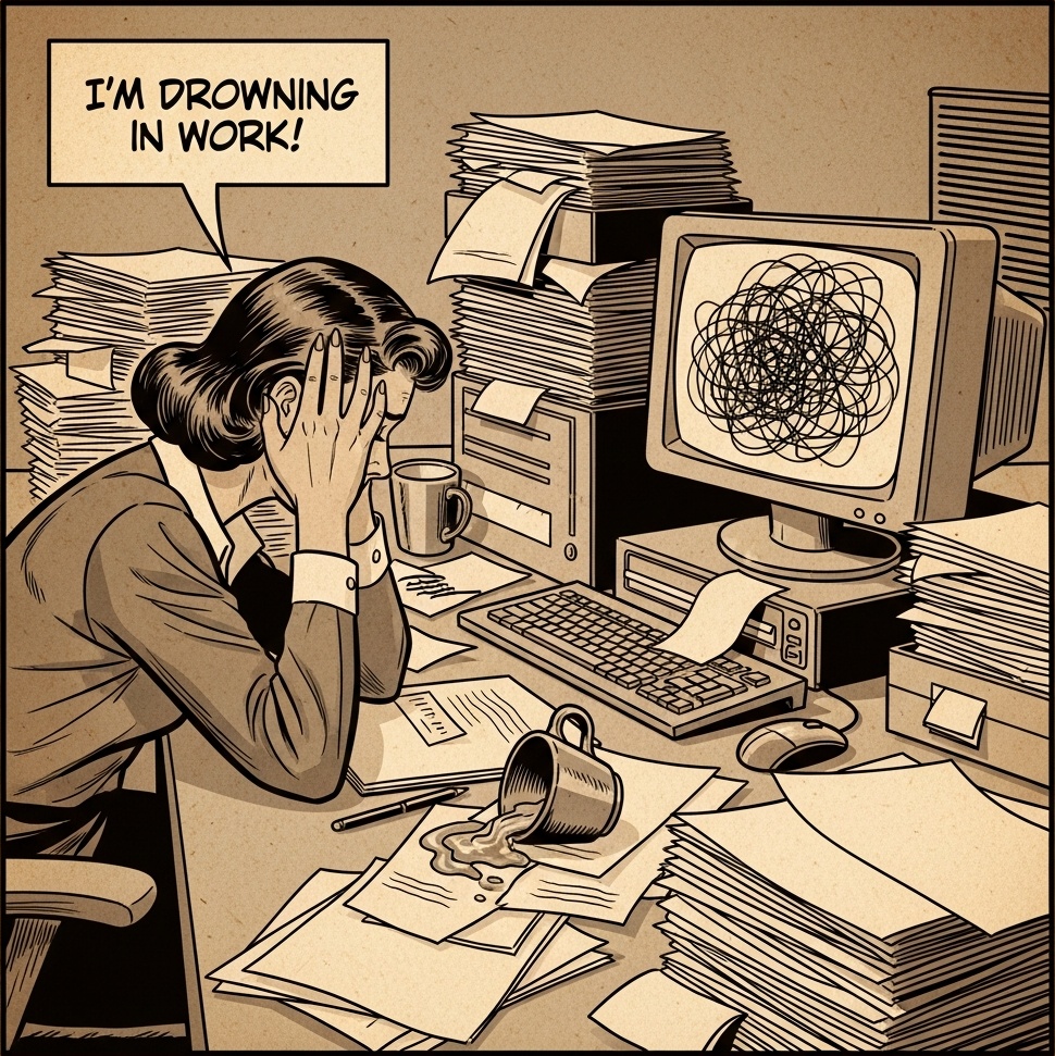 Drowning in work